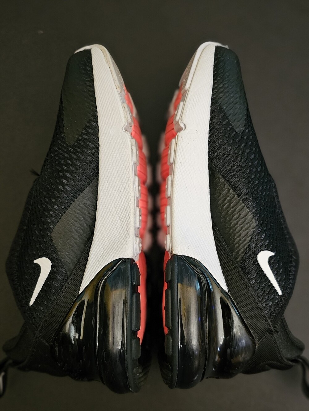 Nike Air Max 270 Black/ White Knit Sneakers. Little Kids Boys/Girls Size 12 - Picture 4 of 6